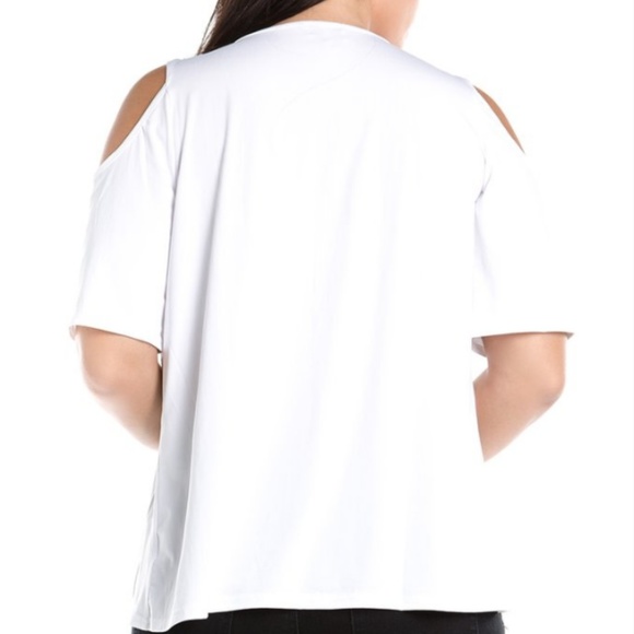 Cold Shoulder Beaded Neck Top - Picture 3 of 8